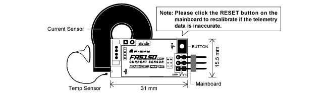 FrSky FAS150 ADV Measure Current Voltage Temperature Sensor