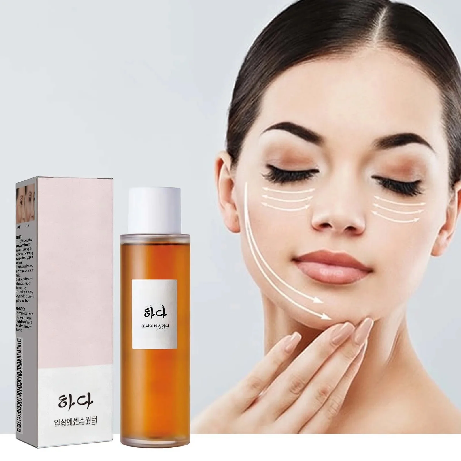 Essence de Ginseng pour le visage, hydrate, éclaircit les ridules, lisse, restaure la peau sèche et terne, sérum éclaircissant, Toner de soin hydratant pour le visage