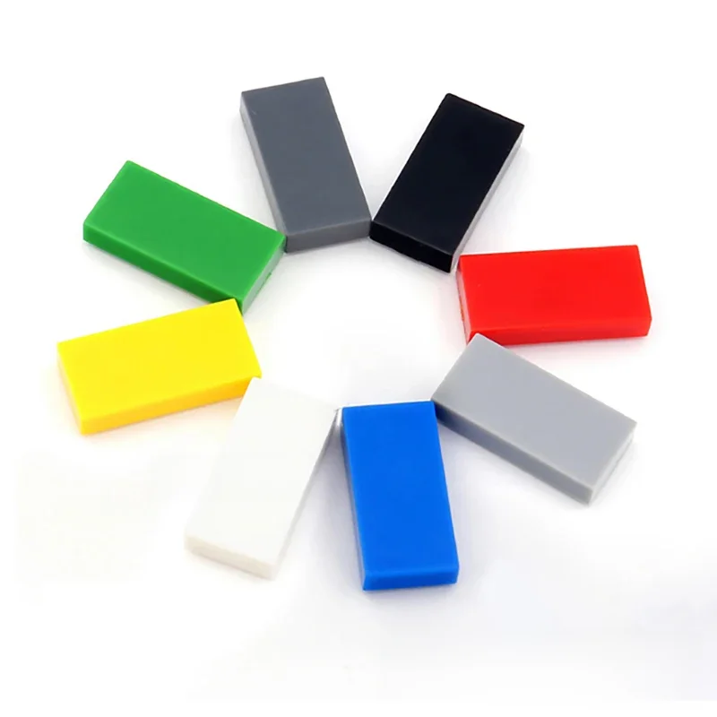 1000 pièces bricolage blocs de construction lisse 1x2 mince Figure briques éducatifs jouets créatifs pour les enfants taille Compatible avec 3069 30070