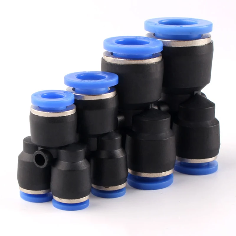 

Pipe Fittings Plastic Pneumatic Connector Fitting Quick Push For Air Water Connecting PW Connect OD 4 6 8 10 12mm Y Shape 3 way