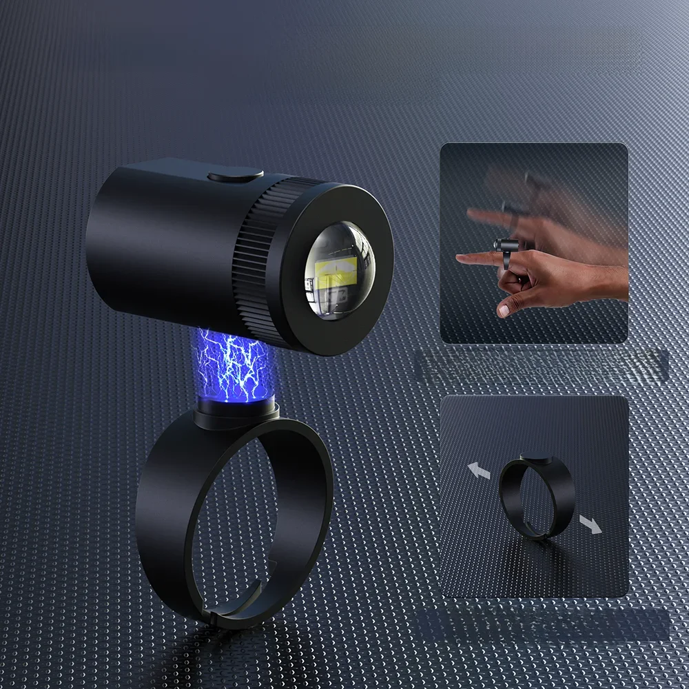 AliExpress GOBAIT Hands-free Finger Glove Flashlight Rechargeable Light Adjustable Ring Size LED Tool Camping Tool for Night Run Fishing Cycling