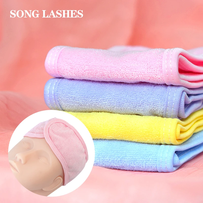 Song Lashes Grating Special Headscarf Various Colors Can Be Selected for Soft Absorption of Facial Skin Natural Cotton Towel