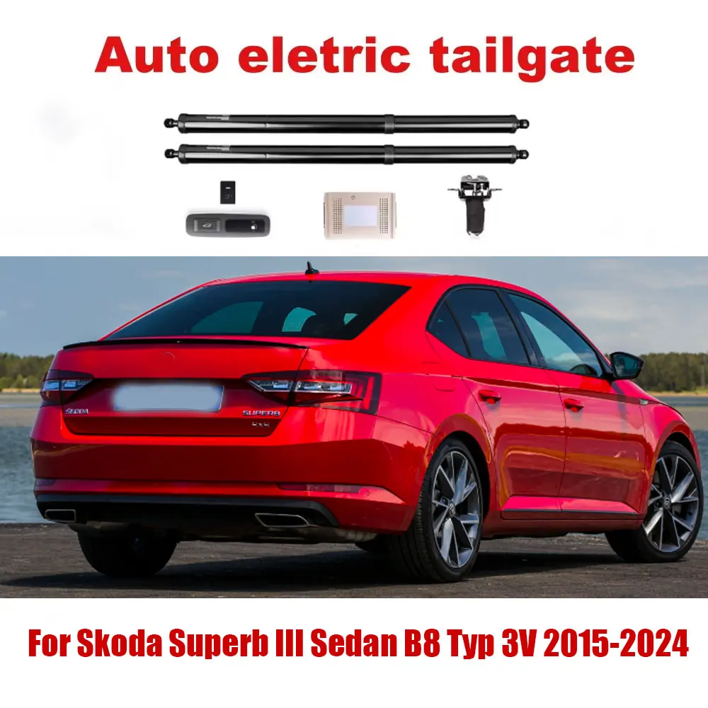 For Skoda Superb III Sedan B8 Typ 3V 2015-2024 Automatic Lifting Electric Tailgate Rear Door Lock Module Closing System