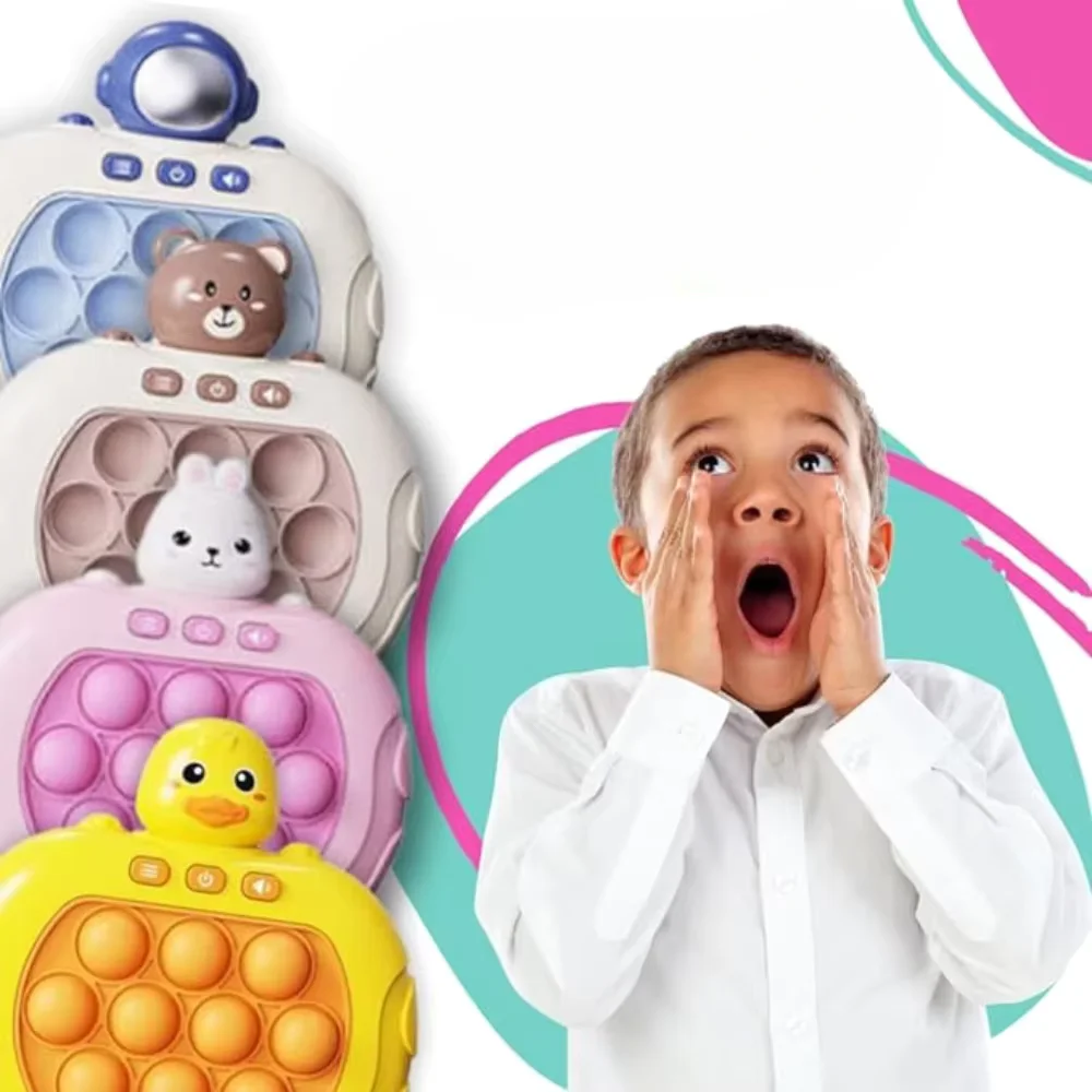 Brinquedo Eletrônico Anti-Stress com Bolhas Relaxante - Ideal para crianças pequenas - diversos temas