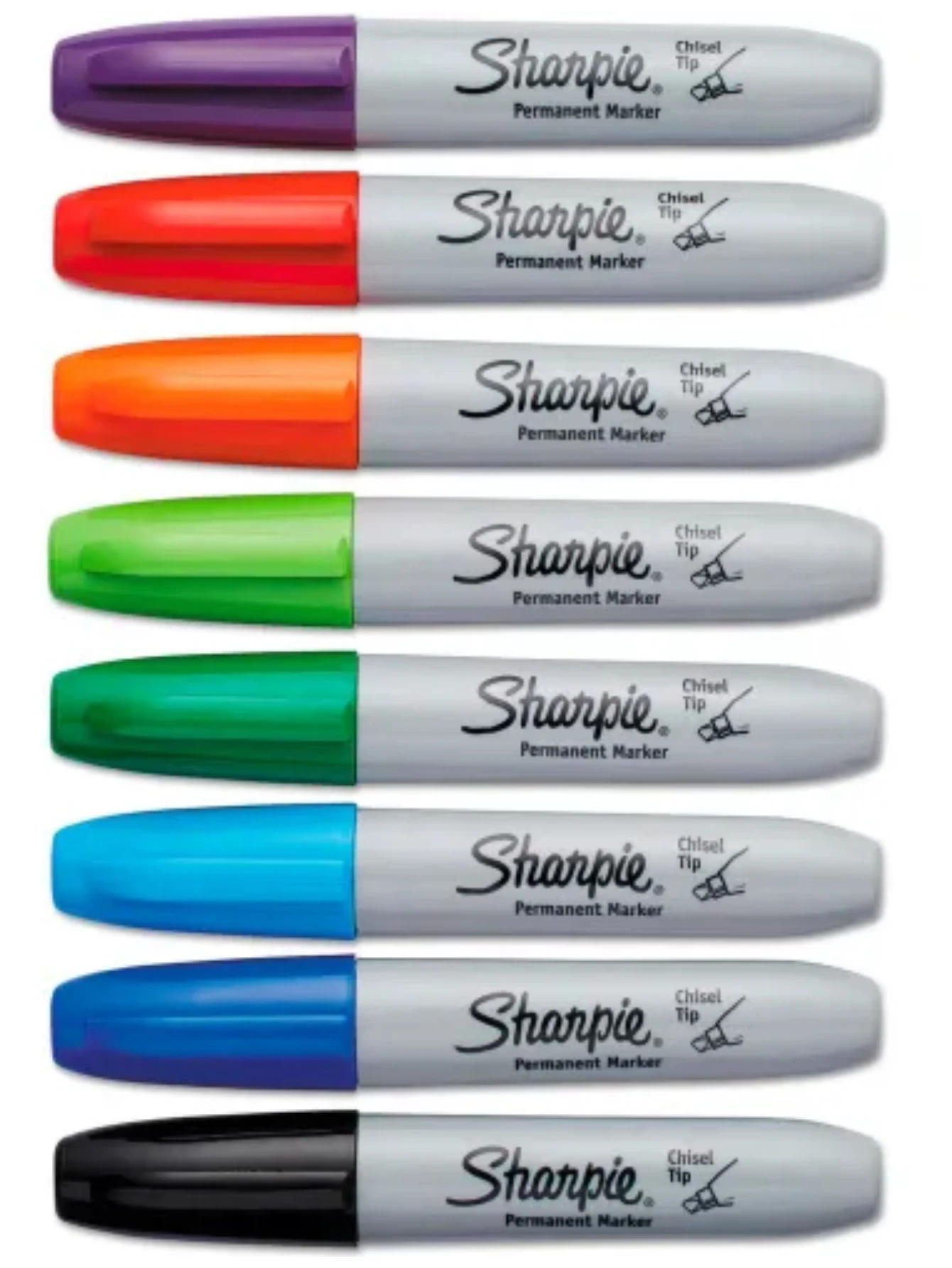 Sharpie Permanent Marker - 5.3mm Chisel Tip - Assorted - 8 Pack