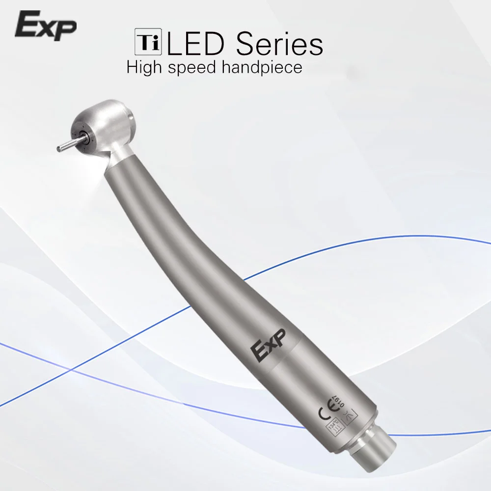 EXP Titanium Alloy Self-generator Dental LED Handpiece Standard and Torque Air Turbine Ceramic Bearing QD Coupler Dentist Tool