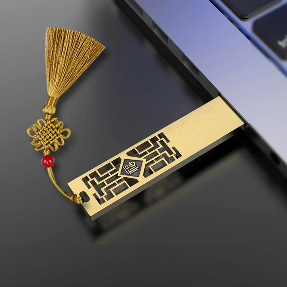 BINFUL Metalowy Pendrive USB w Chińskim Stylu 512GB 256GB 16GB 32GB 64GB Kreatywny Pendrive USB Pamięć USB Flash Drive Pendrive z Możliwością Personalizacji LOGO — zdjęcie produktu 7