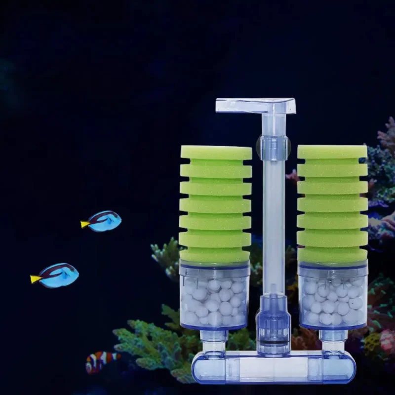 Filtr akwariowy do akwarium Pompa powietrza Skimmer Biochemiczny filtr gąbkowy Akwarium Bio Filter Filtro Aquario Wysoka jakość — zdjęcie 2