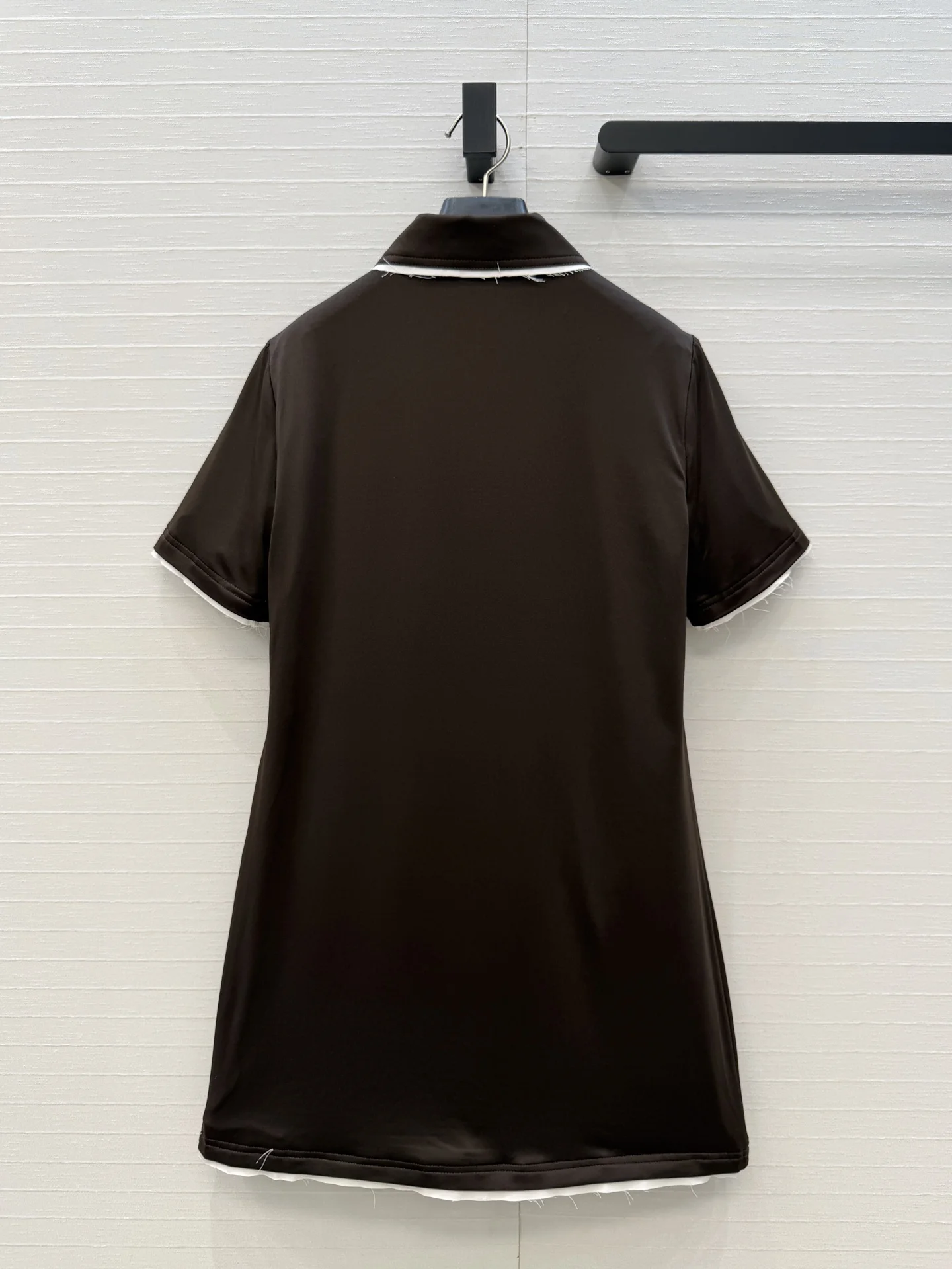 

2026 Summer New Style Women's Clothing - Color-Contrasting Business Casual Collared Short-Sleeved Women's Dress