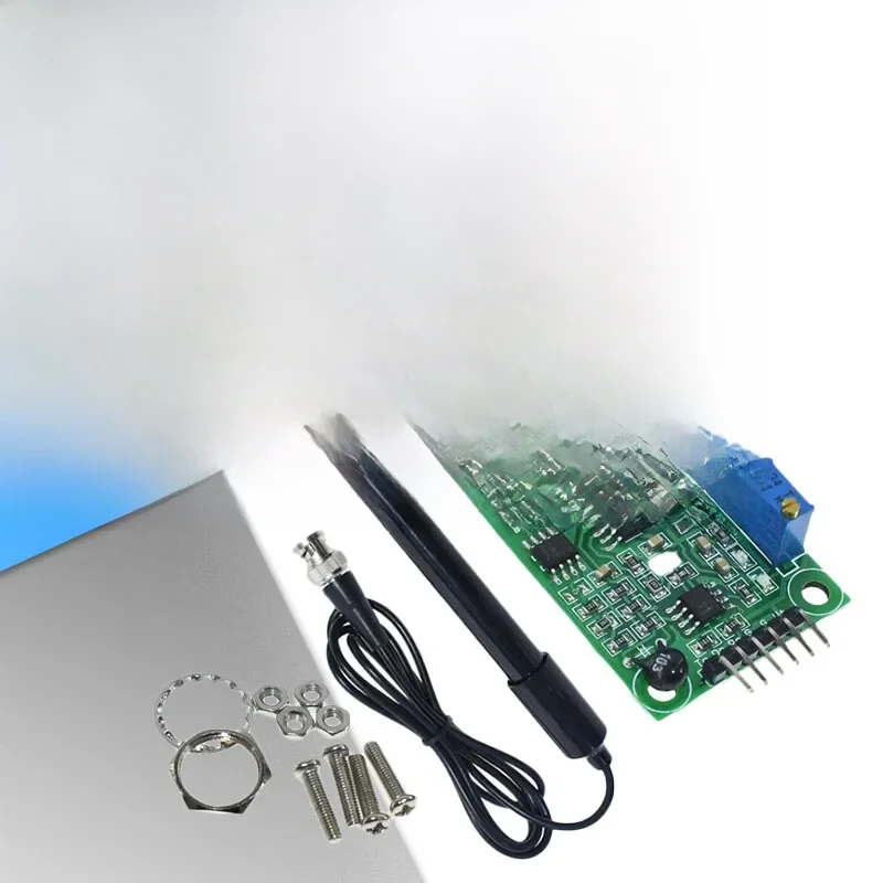 1 zestaw płynny PH 0-14 wykrywanie wartości moduł czujnika regulatora monitorowanie miernik kontrolny Tester + sonda elektrody BNC PH dla Arduino — zdjęcie produktu 7