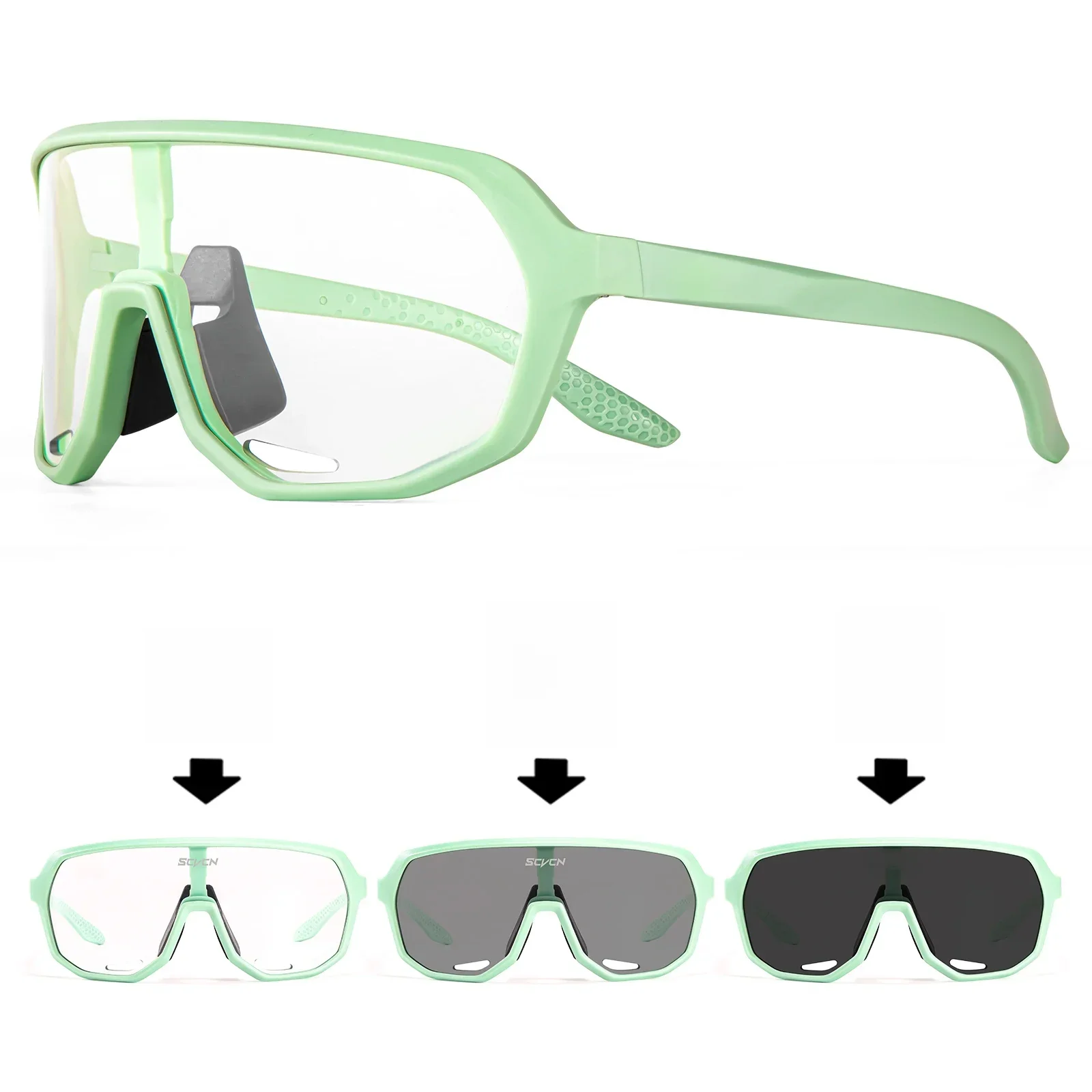 AliExpress UK kapvoe Scvcn Cycling Glasses Photochromic Men Sunglasses Mountain Bike Road Bicycle Eyewear Cycle Goggles Sports UV400 Polarized MTB