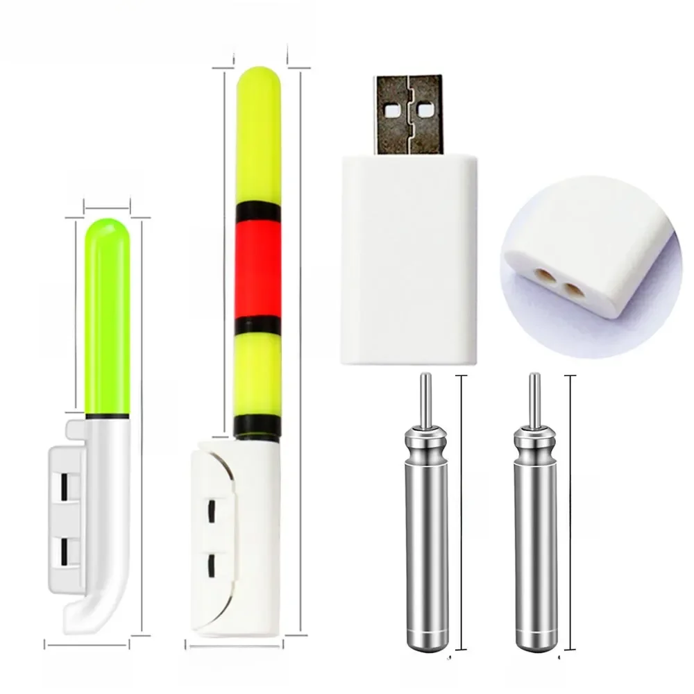 Angel licht Stab rute LED Cr425 3,6 V Lithium-Batterie USB-Lade-Kit Pesca-Werkzeug leuchtend Tackle Nacht helle Leuchtstofflampe