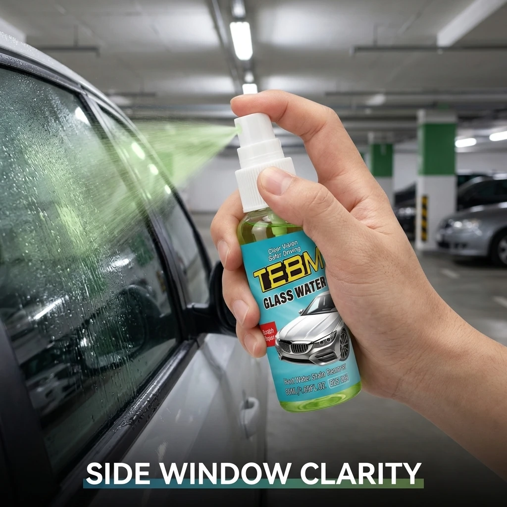 Car Glass Anti-rain Water Spray Repellent Nano Coating Hydrophobic Waterproof Agent Oil Film Removing Auto Glass Film Agent