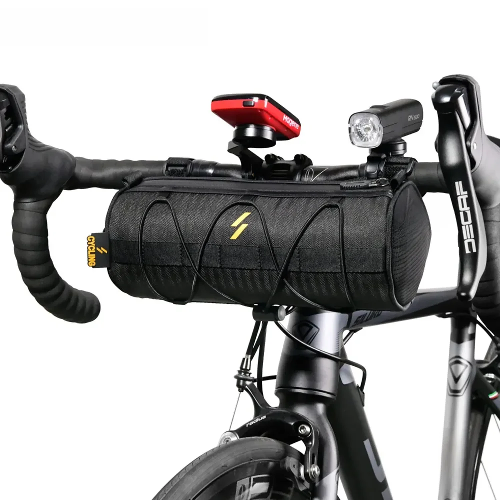 AliExpress NEWBOLER Bike Bag Portable Handlebar Pannier Multi-purpose waterproof Backpack MTB Road Cycling Frame Tube Bag Elastic Band