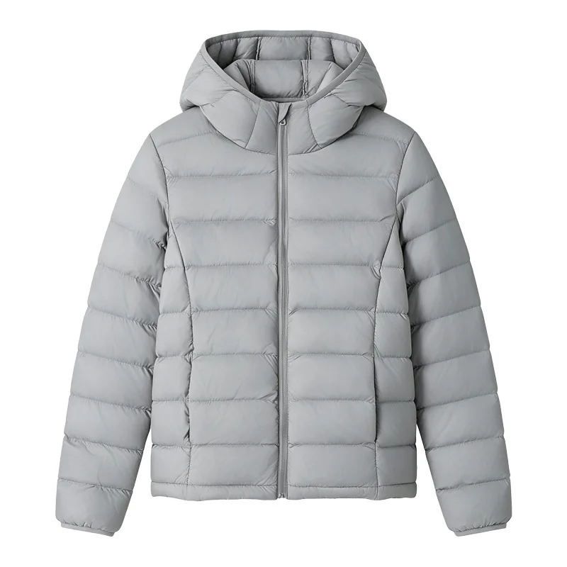 Women's Winter Puffer Jacket Solid 4 Colors Plus Size Padded Autumn New Warm Coats Female Autumn Hooded Down Jacket Zipper Tops