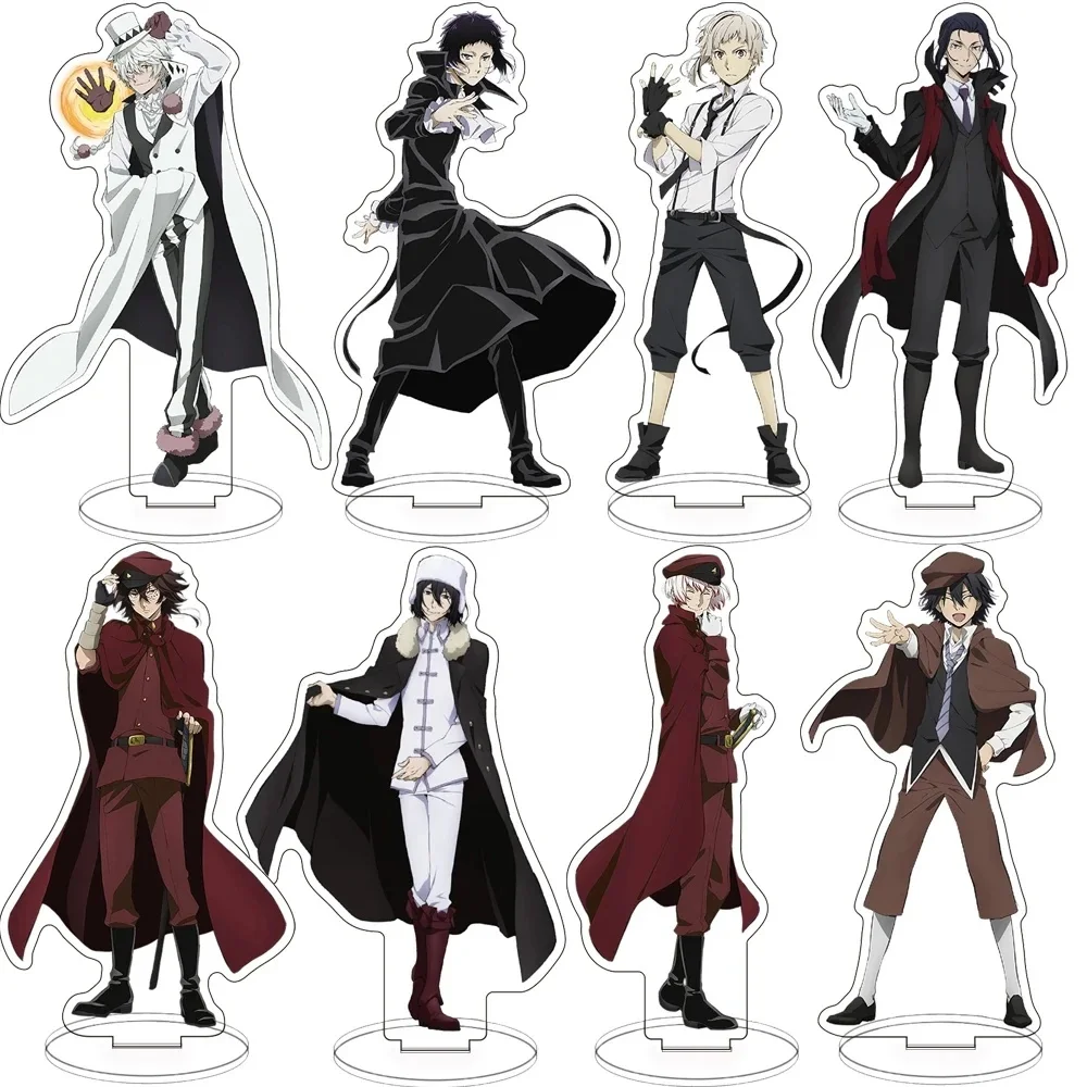 Bungou chiens errants Atsushi Nakajima Dazai Chuya Ryunosuke support en acrylique Figure décoration de bureau Collection modèle jouet cadeaux