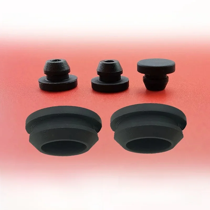 Bouchon en caoutchouc de Silicone noir à clipser, 2.5-60.6mm, couvercle de bouchon de trou de Type T, capuchon d'extrémité obturateur, Inserts de Tube, bouchon d'étanchéité