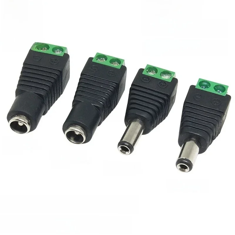 5 szt. Wtyczka DC bez spawania 5.5*2. 1MM złącze żeńskie 5.5*2.5 DC złącze żeńskie wtyczka zasilania kamera monitorująca — zdjęcie 2