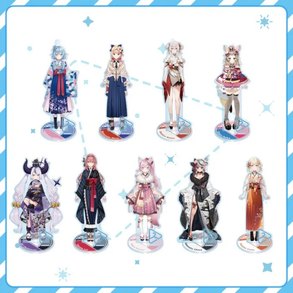 Anime VTuber Hololive Advent Acrylic Stand Set Fuwamoco Shiori Nerissa Outfit Figure Itabag Desk Decor Plate Gift keychain