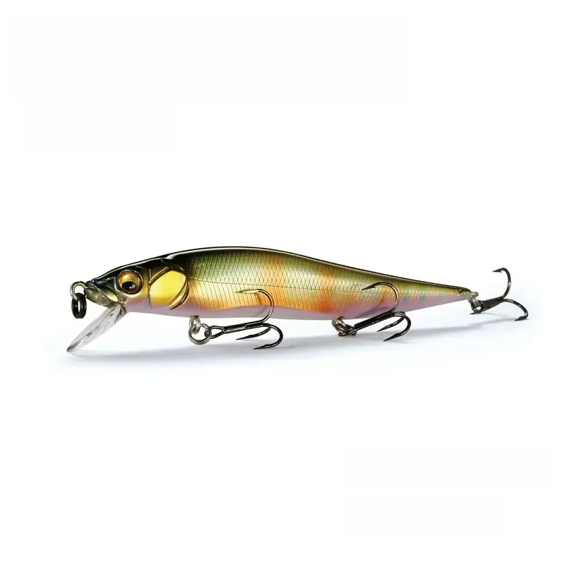 Mini schwimmende Minnow-Angelköder mit Lärmball, 97 mm, 9 g, Kurbelköder, Wobbler, Swimbait, künstliche harte Köder, Barsch, Meeresangeln