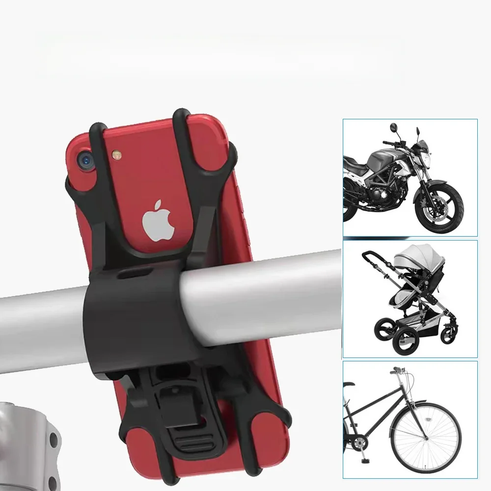 AliExpress New Type Universal Bicycle Mobile Phone Holder for Mobile Cell Phone GPS Silicone Motorcycle Bike Cycling Handlebar Stand