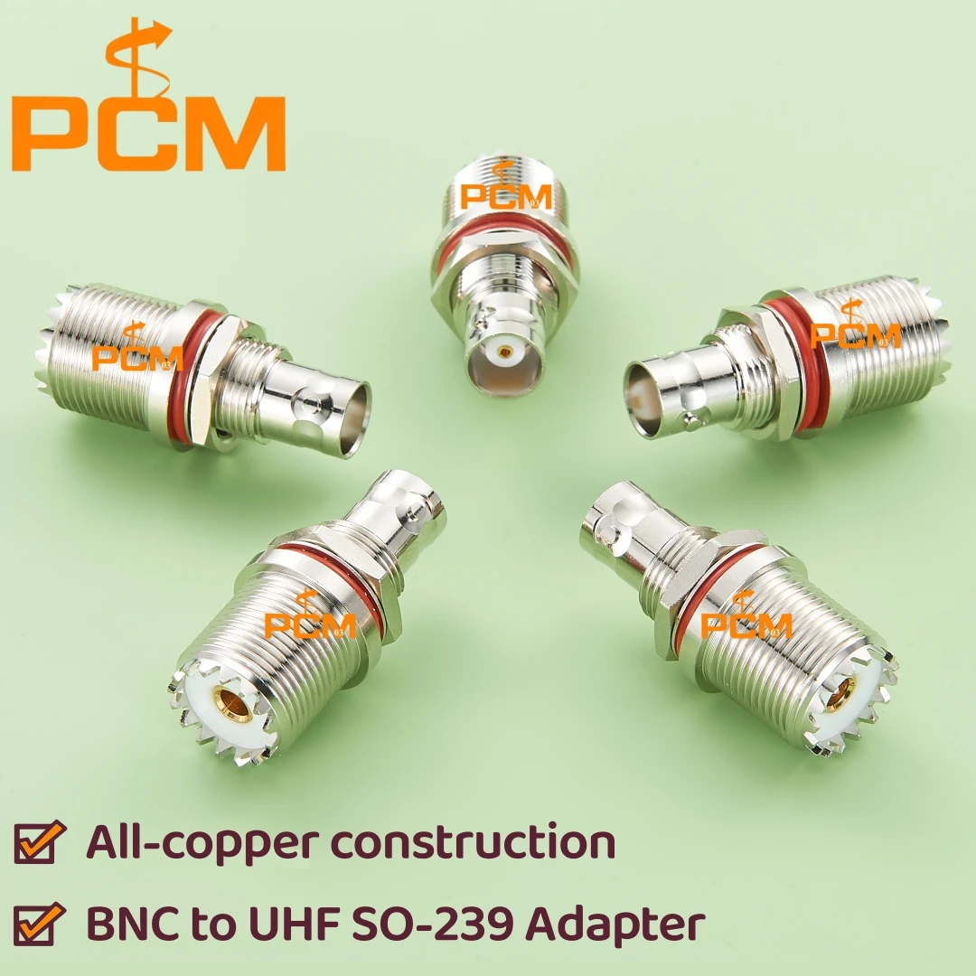 

Коаксиальный адаптер BNC (гнездо) - UHF (гнездо) (SO-239) для антенн, радиолюбительских станций, систем видеонаблюдения, систем вещания и ретрансляторов
