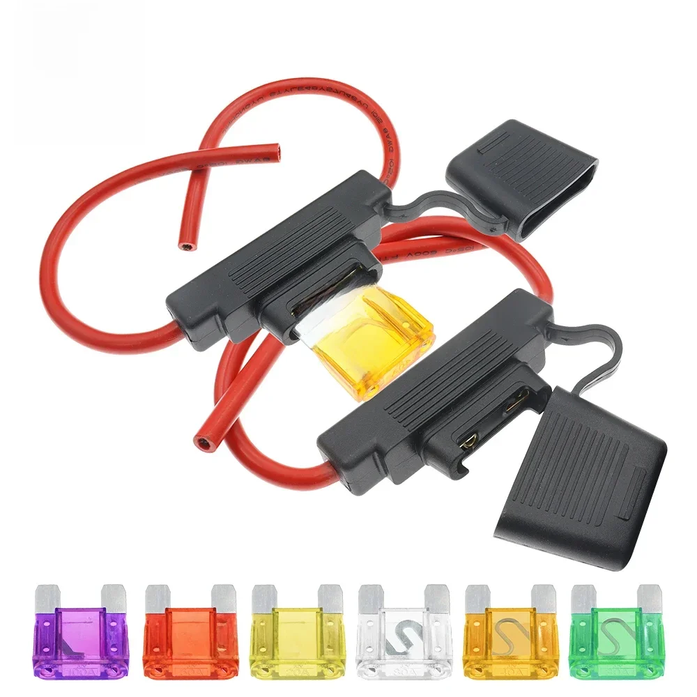 1 SZTUK 8 10 AWG 8AWG 10AWG Uchwyt bezpiecznika samochodowego Maxi Wodoodporny Wodoodporny Samochodowy Z Pokrywą Inline Auto z maxfuse 60A — zdjęcie 2