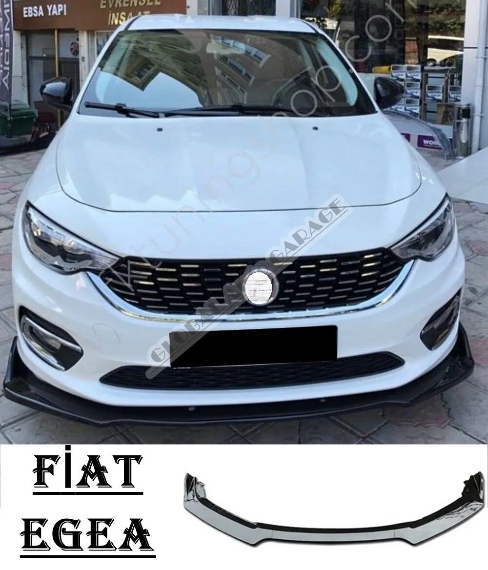 

For Fıat Egea Front Bumper Attachment Lip 2010-2021 Piano Glossy Black Splitter Diffuser Universal Spoiler Bumper