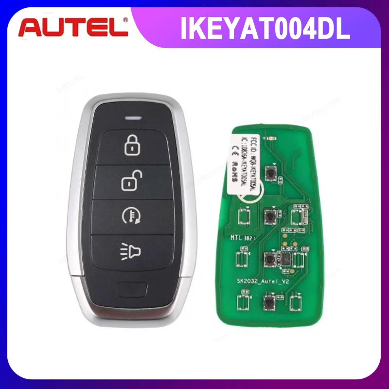 AUTEL MAXIIM IKEY Standard Style IKEYAT004DL 4-кнопочный независимый смарт-ключ