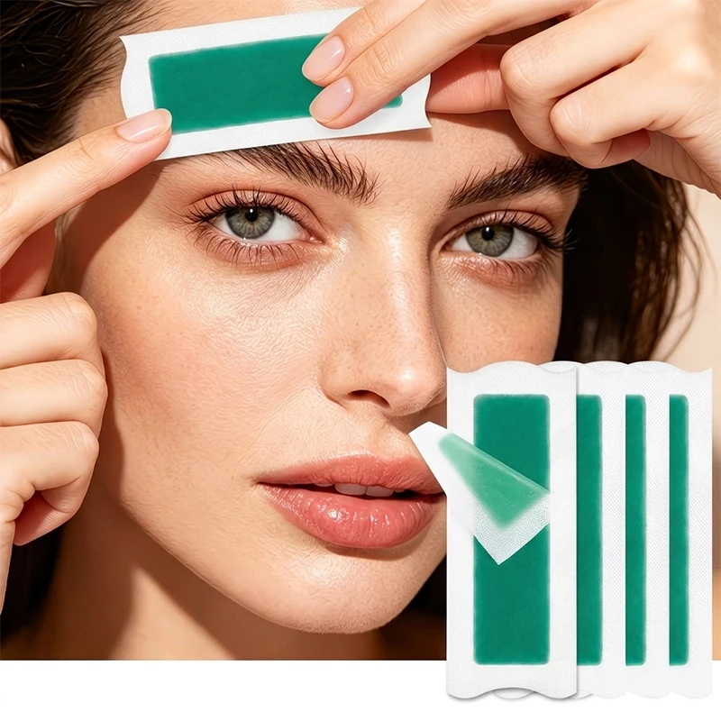 Rozino Aloe Vera Hair Removal Wax Paper, Flexible and Compliant, with Aloe Vera Ingredients That Gently Nourishes the Skin. Easy to Use, Can Be Applied to Multiple Areas of the Body, Leaves Skin Smooth after Use, Suitable for Daily Home Use.