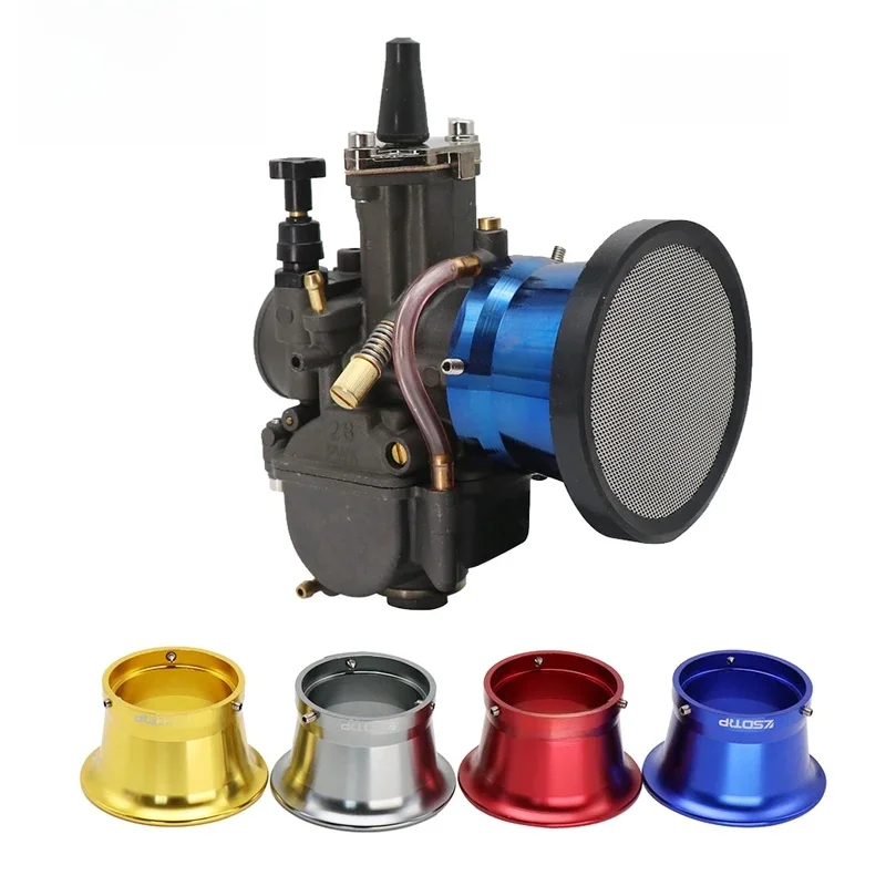 Sclmotos – carburateur modifié 50mm, filtre à Air, coupe-vent pour Keihi Koso OKO PWK 21 24 26 28 30 PE 28 30mm, Pit Bike