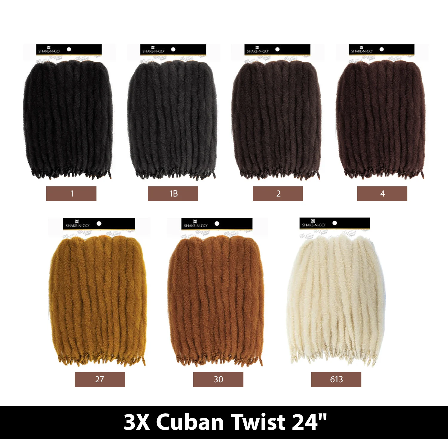 ضفائر صناعية متساوية من FreeTress طراز حبلا مزدوج 3X تويست كوبي 24 بوصة #6