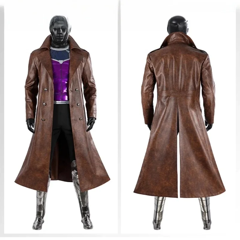 Disfraz Gambit Cosplay Kostuum Fanstasy Mannen Pak Halloween Carnaval Kleding SuperHero Jas Jumpsuit Kostuum Custom Made - afbeelding 2