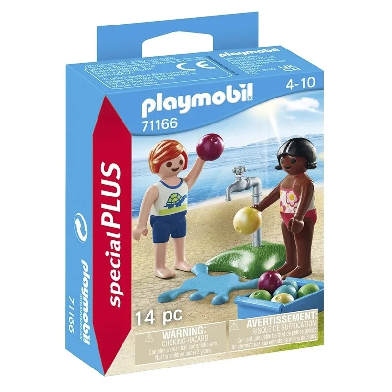 Playmobil children with water balloons, 71166, original, clicks, gift, boy, girl, toy, collection, shop, with box, official product, man, woman