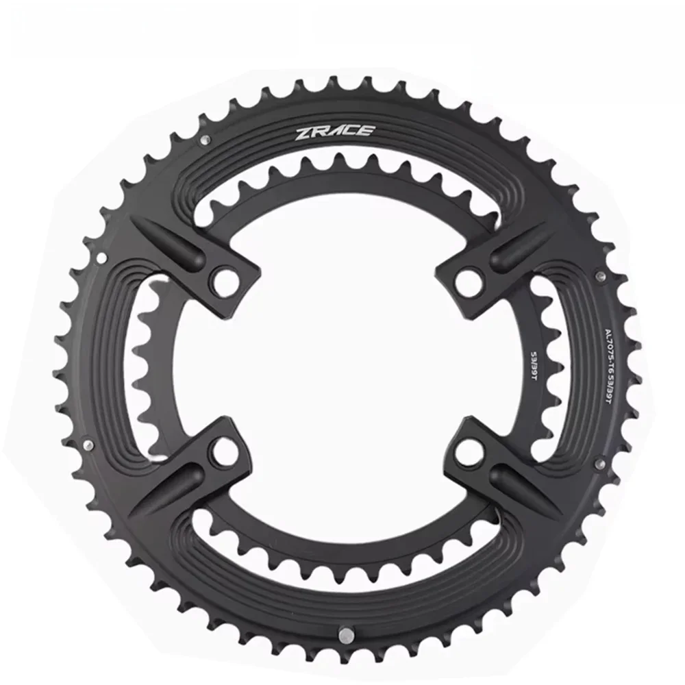 Asymetryczna tarcza mechanizmu korbowego ZRACE do 105 FC-R7000, ULTEGRA FC-R8000, DURA-ACE FC-R9100, 50-34T 52-36T 53-39T, 110BCD 4-Bolt — 2