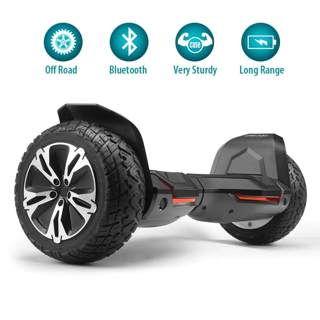 Gyroor G2 Warrior Hoverboard 8.5 inch All Terrain Off Road Hoverboard with Bluetooth Speakers and LED Lights UL2272 Certified