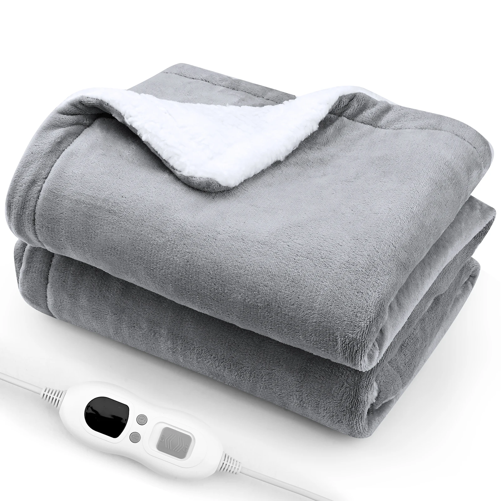 Winter Grey Euro electric blanket 150*130cm a self-closing electric blanket flannel electric blanket