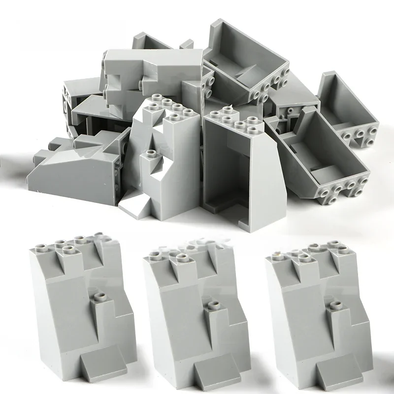 Moc Rock Panel Rockery Mountain Scene Bricks Set, City Street View, décennie s de construction en vrac, Jouets de bricolage, 100 g/paquet