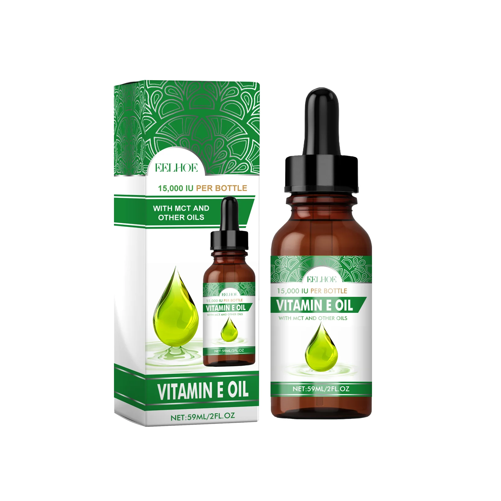 Eelhoe Vitamin E Oil Improves Dandruff Repair Damaged And Dry Skin Moisturizes Skin And Reduces Wrinkles Care  Essential Oil