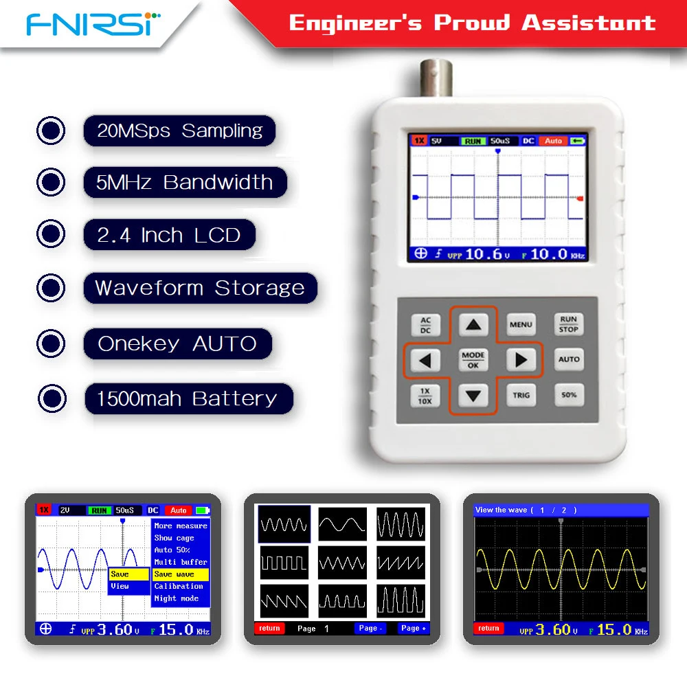 Il miglior oscilloscopio digitale DSO: Recensione e valutazione del FNIRSI DSO PRO
