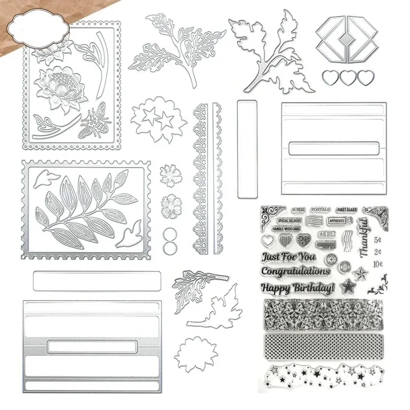 

New 2024 Metal Cutting dies scrapbook practice Photo album decoration process diy Scrapbooking Photo Album Decorative Embossing