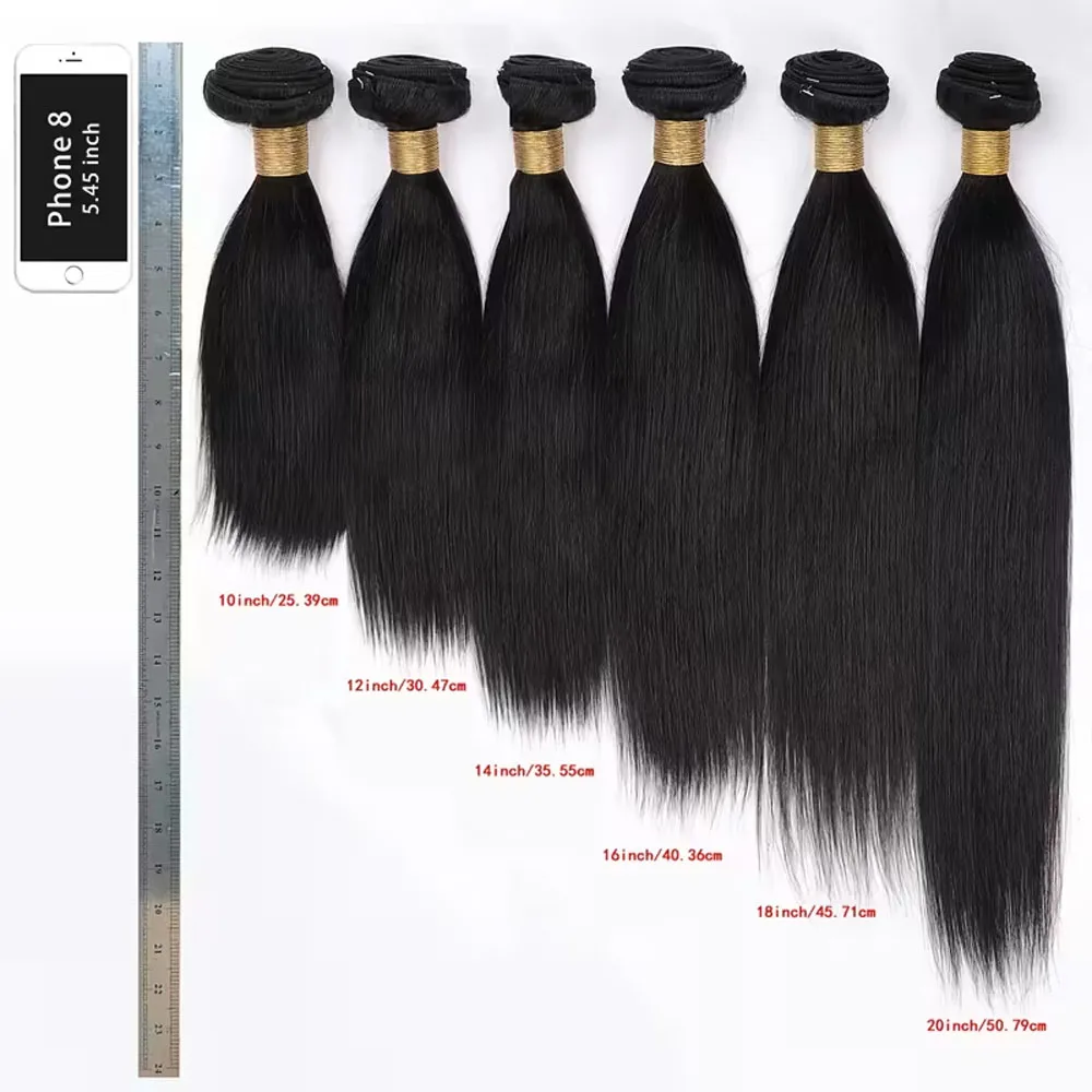 Straight Human Hair Bundles 28 30 42 Inch Long Brazilian Hair Weave Bundle 1 3 4 Bundles Remy Unprocessed Human Hair Extensions