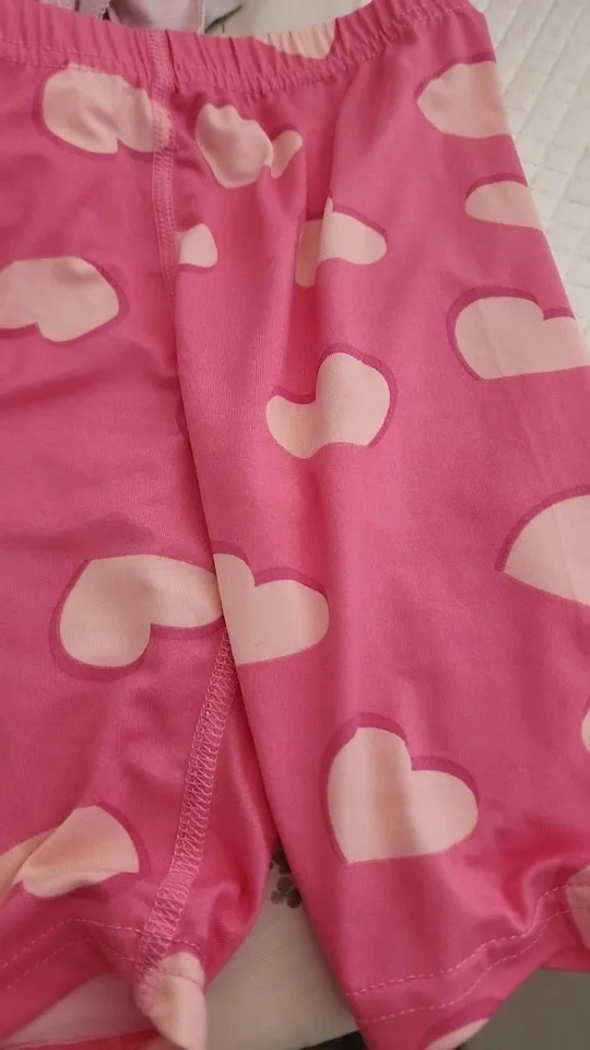 1/4/6 Pieces Girls' Seasonal Thin Sweet Cute Fashionable Printed Bottom Shorts Anti Gare Safety Pants Soft Leggings Home Pants photo review