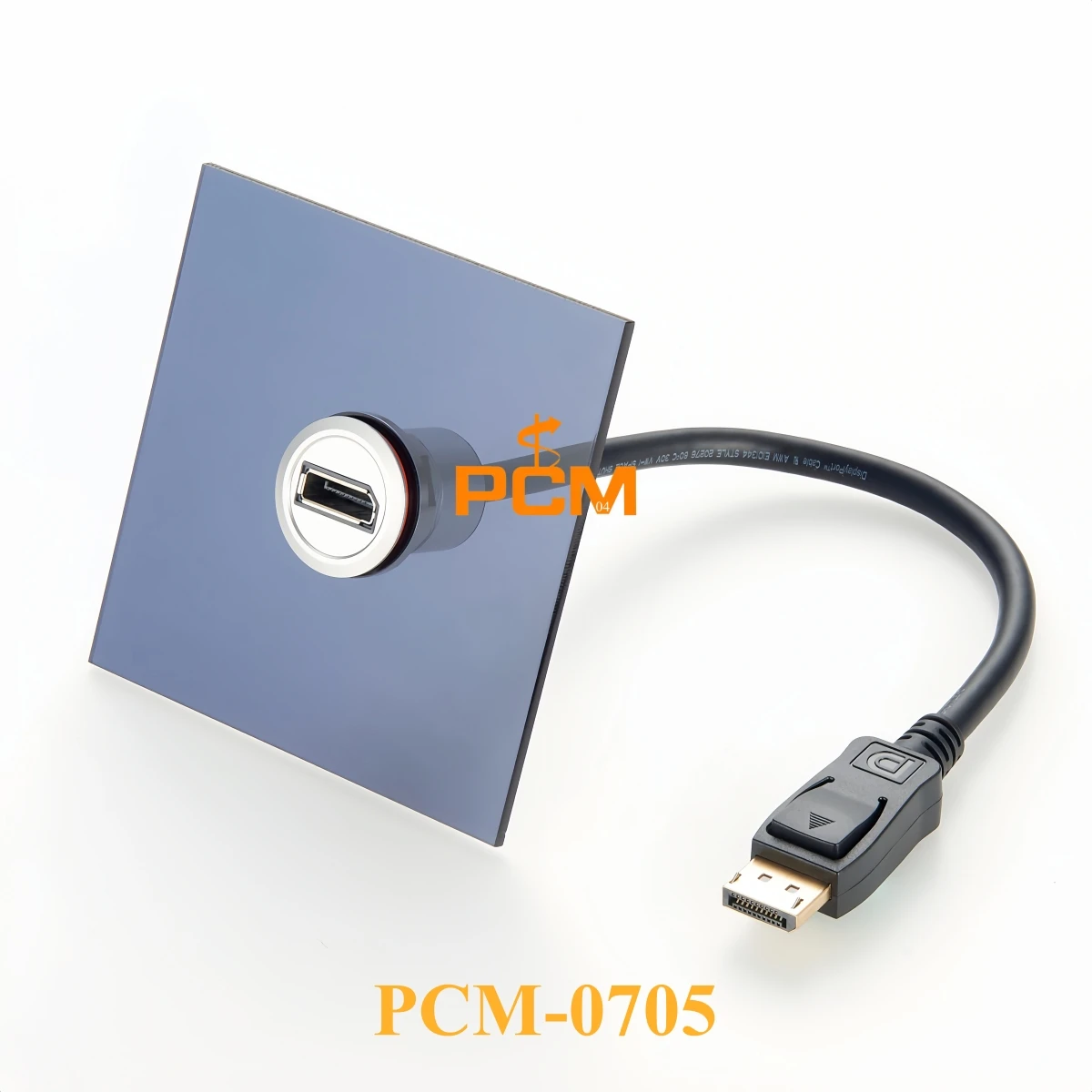 DP1.4 DisplayPort ケーブル ラウンド パネル マウント アルミニウム シェル 4K モニター用 HD ビデオ信号伝送 高速データ転送