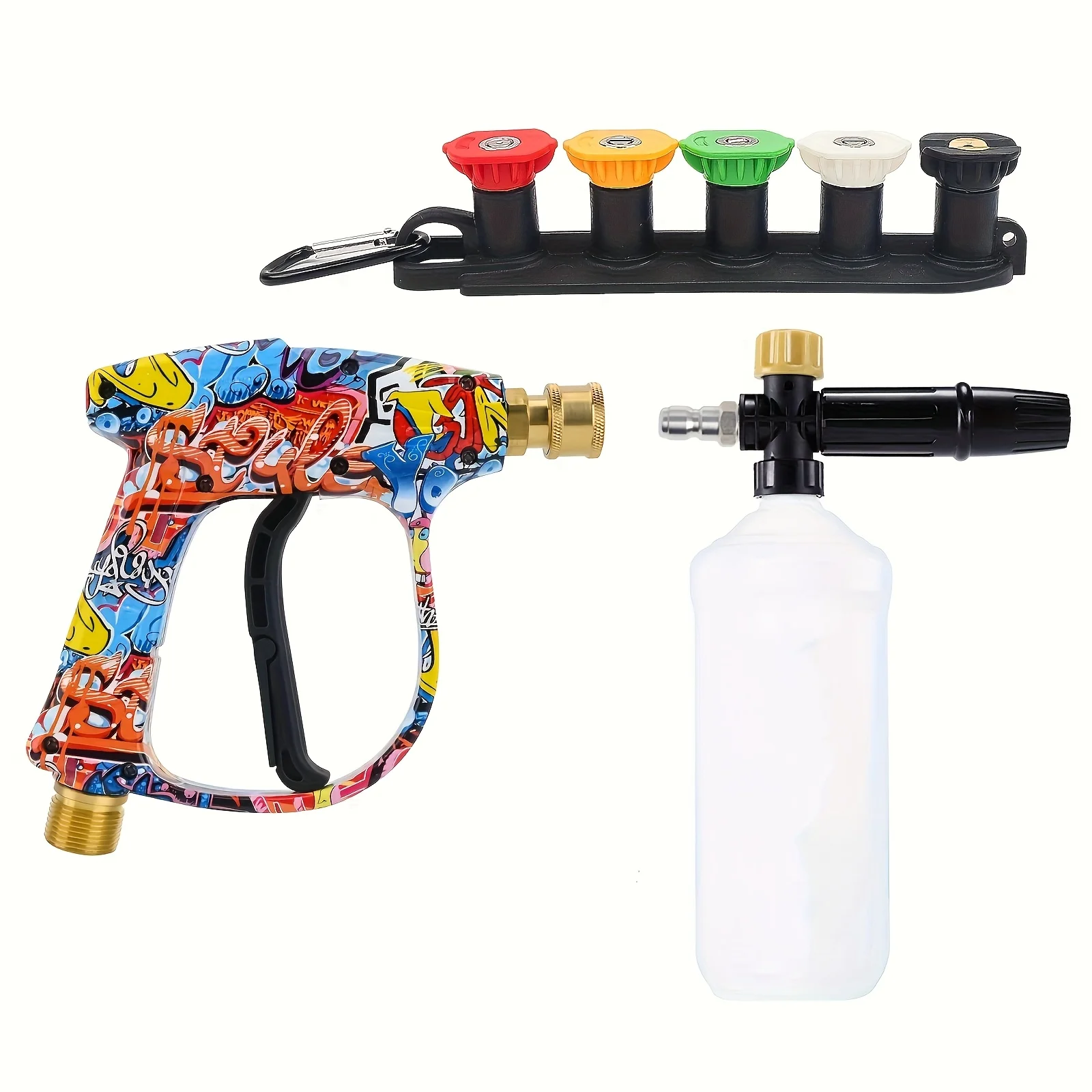 

High Pressure Washer Water Gun M22 Intake for Car Cleaning with Quick Connector Nozzle with Quick Converter
