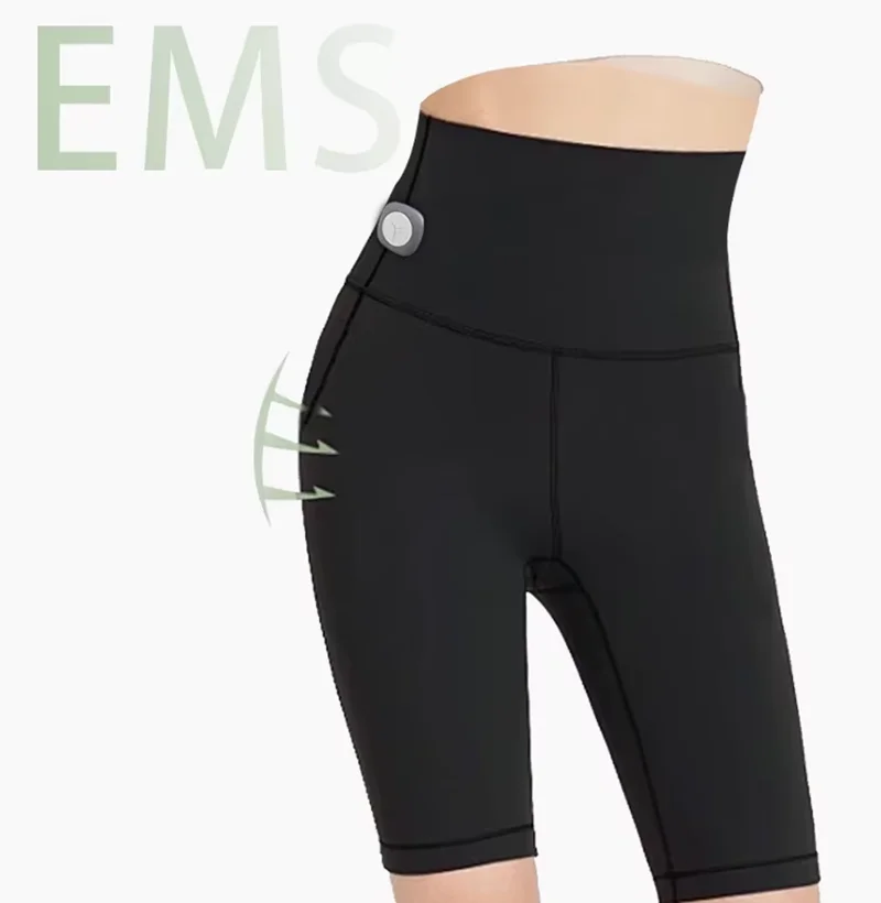 

EMS Формирующие шорты для йоги, умный микростимулятор тока, перезаряжаемые эластичные штаны для женщин и мужчин, тренировочные брюки для фитнеса
