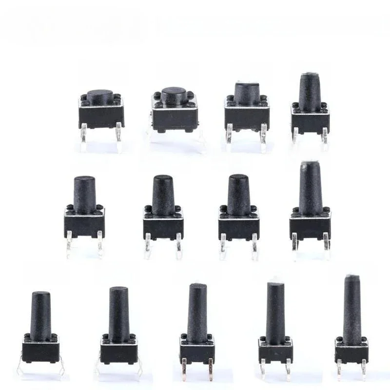 20 sztuk PCB chwilowy dotykowy takt Mini Panel przełączników wciskanych DIP 4Pin mikroprzełącznik 6*6*4.3/5/6/7/8/8.5/9/10/11/12/13/14/15MM — zdjęcie 2