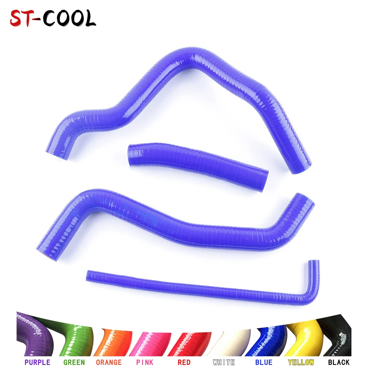 FOR SUZUKI GSX-R1000 GSXR 1000 2005 2006 GSXR1000 Radiator Coolant Hoses Kit Silicone Tubes Pipes 4Pcs 10 Colors