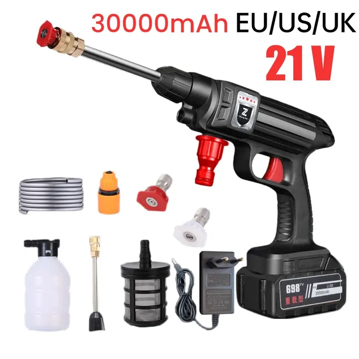 Foam producer 1500W Wireless High Pressure Gun Gun mAh Battery 30Bar Car Water Gun for Auto Home Garden vehicle