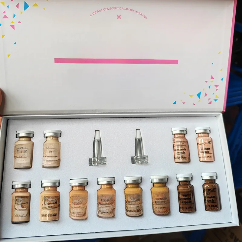 BB crème scintillante, sérum, Ampoule, Essence pour le visage, Niacinamide/peptide, fond de teint hydratant, acide hyaluronique, soins de beauté pour la peau, 8ml